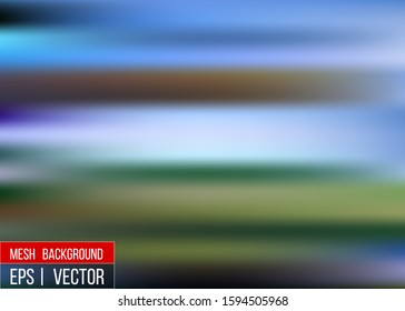 Editable Blue blurred background for your graphic design banner summer made with a gradient mesh