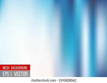 Editable Blue blurred background for your graphic design banner summer made with a gradient mesh