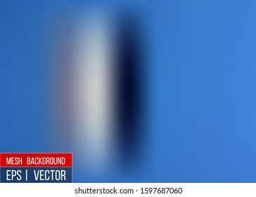 Editable Blue blurred background for your graphic design banner summer made with a gradient mesh