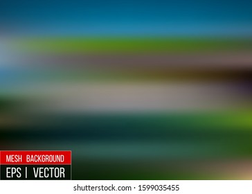 Editable Blue blurred background for your graphic design banner summer made with a gradient mesh