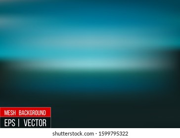 Editable Blue blurred background for your graphic design banner summer made with a gradient mesh