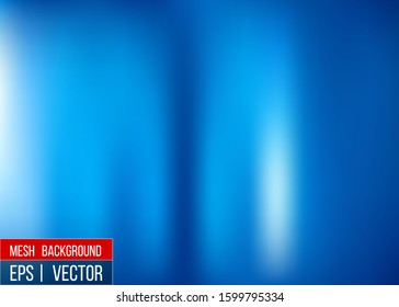 Editable Blue blurred background for your graphic design banner summer made with a gradient mesh