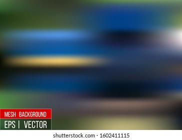 Editable Blue blurred background for your graphic design banner summer made with a gradient mesh