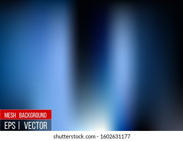 Editable Blue blurred background for your graphic design banner summer made with a gradient mesh