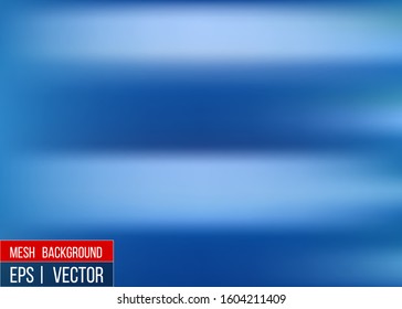 Editable Blue blurred background for your graphic design banner summer made with a gradient mesh