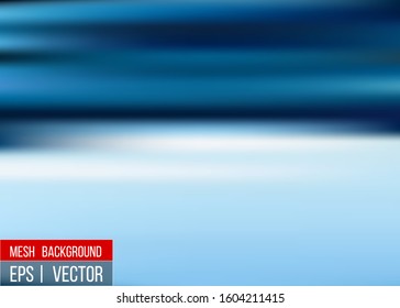 Editable Blue blurred background for your graphic design banner summer made with a gradient mesh