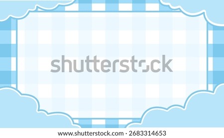 editable blue clouds vector background with modern style