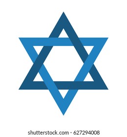 Editable blue star of david