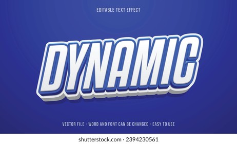 Efecto de texto azul editable, estilo de texto en negrita adecuado para marca comercial