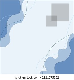 plantilla editable de temas de ondas azules para afiches, banner, evento, medios sociales, invitación, etc