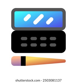 Editable blusher vector icon. Cosmetics, makeup, skincare, beauty. Part of a big icon set family. Perfect for web and app interfaces, presentations, infographics, etc