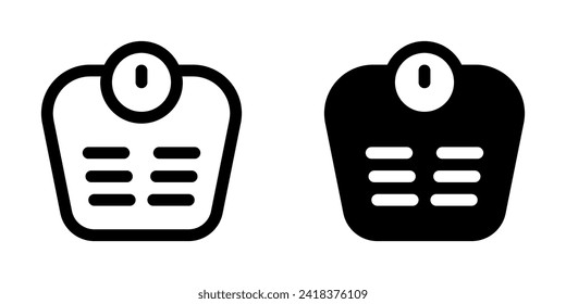 Editable body scale vector icon. Part of a big icon set family. Perfect for web and app interfaces, presentations, infographics, etc
