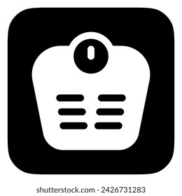 Editable body scale vector icon. Part of a big icon set family. Perfect for web and app interfaces, presentations, infographics, etc