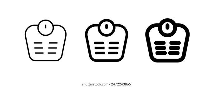 Editable body scale vector icon. Part of a big icon set family. Perfect for web and app interfaces, presentations, infographics, etc