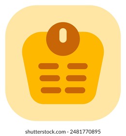 Icono de Vector de escala corporal editable. Parte de una gran familia de iconos. Perfecto para interfaces de Web y App, presentaciones, infografías, etc