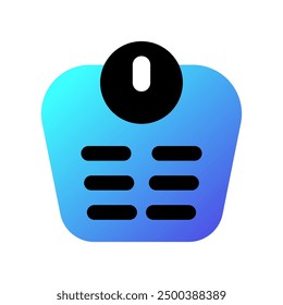 Editable body scale vector icon. Part of a big icon set family. Perfect for web and app interfaces, presentations, infographics, etc