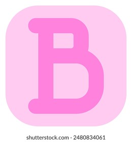 Editable bold text format vector icon. Part of a big icon set family. Perfect for web and app interfaces, presentations, infographics, etc