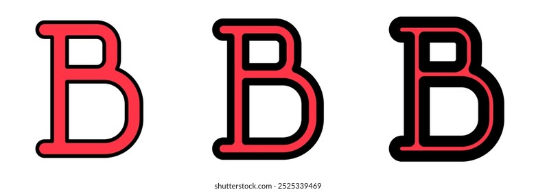 Editable bold text format vector icon. Part of a big icon set family. Perfect for web and app interfaces, presentations, infographics, etc