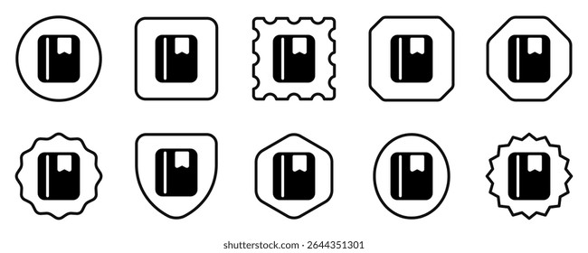 Editable book, bookmark, reading vector icon. Part of a big icon set family. Perfect for web and app interfaces, presentations, infographics, etc
