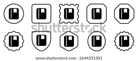 Editable book, bookmark, reading vector icon. Part of a big icon set family. Perfect for web and app interfaces, presentations, infographics, etc