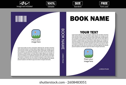 Editable Book cover design template