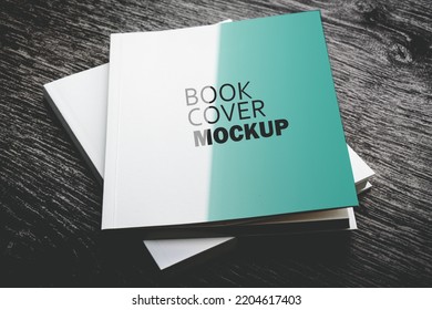 editable book cover mockup template.