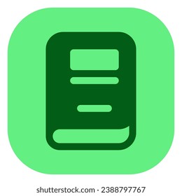 Editable book, notebook, texbook vector icon. Education, literature, stationery. Part of a big icon set family. Perfect for web and app interfaces, presentations, infographics, etc