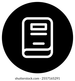 Editable book, notebook, texbook vector icon. Education, literature, stationery. Part of a big icon set family. Perfect for web and app interfaces, presentations, infographics, etc