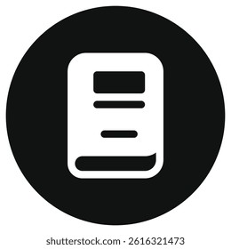 Editable book, notebook, texbook vector icon. Education, literature, stationery. Part of a big icon set family. Perfect for web and app interfaces, presentations, infographics, etc
