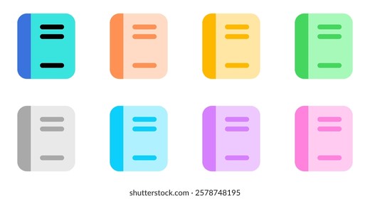 Editable book, notebook, textbook, journal vector icon. Part of a big icon set family. Perfect for web and app interfaces, presentations, infographics, etc