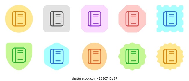 Editable book, notebook, textbook, journal vector icon. Part of a big icon set family. Perfect for web and app interfaces, presentations, infographics, etc