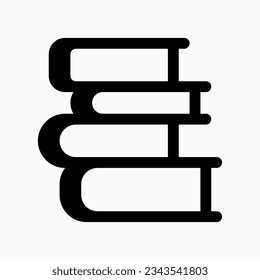 Editable book stack vector icon. Part of a big icon set family. Perfect for web and app interfaces, presentations, infographics, etc