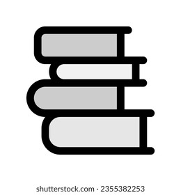 Editable book stack vector icon. Part of a big icon set family. Perfect for web and app interfaces, presentations, infographics, etc