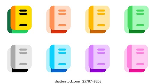 Editable books, notebooks, textbooks, journal, diary vector icon. Part of a big icon set family. Perfect for web and app interfaces, presentations, infographics, etc