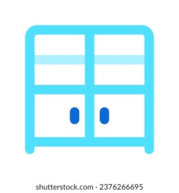 Editable bookshelf, cabinet vector icon. Part of a big icon set family. Perfect for web and app interfaces, presentations, infographics, etc