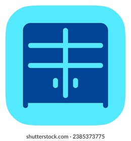 Editable bookshelf, cabinet vector icon. Part of a big icon set family. Perfect for web and app interfaces, presentations, infographics, etc
