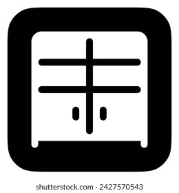 Editable bookshelf, cabinet vector icon. Part of a big icon set family. Perfect for web and app interfaces, presentations, infographics, etc