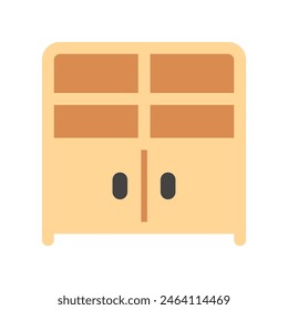 Editable bookshelf, cabinet vector icon. Part of a big icon set family. Perfect for web and app interfaces, presentations, infographics, etc