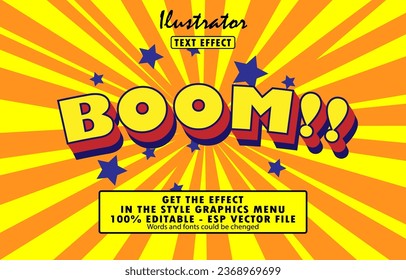 Editable  boom!!
illustration text effect