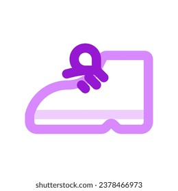 Editable boots, shoes vector icon. Clothing, fashion, apparel. Part of a big icon set family. Perfect for web and app interfaces, presentations, infographics, etc