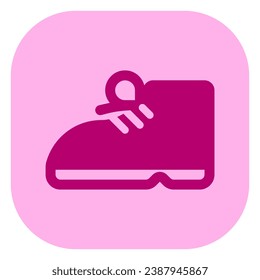 botas editables, icono del vector de zapatos. Ropa, moda, vestimenta. Parte de una familia de iconos grandes. Perfecto para interfaces web y de aplicaciones, presentaciones, infografías, etc