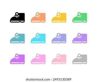 Editable boots, shoes vector icon. Clothing, fashion, apparel. Part of a big icon set family. Perfect for web and app interfaces, presentations, infographics, etc