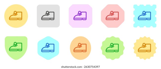 Editable boots, shoes vector icon. Clothing, fashion, apparel. Part of a big icon set family. Perfect for web and app interfaces, presentations, infographics, etc