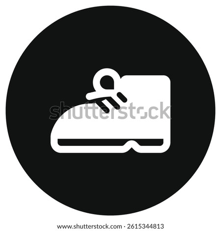 Editable boots, shoes vector icon. Clothing, fashion, apparel. Part of a big icon set family. Perfect for web and app interfaces, presentations, infographics, etc