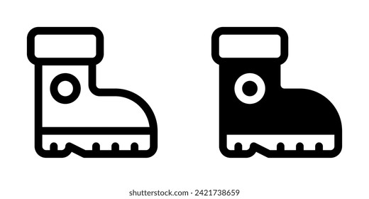 Editable boots vector icon. Outdoor, industry, gardening, heavy duty. Part of a big icon set family. Perfect for web and app interfaces, presentations, infographics, etc