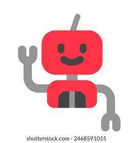 Editable bot, robot, android vector icon. AI technology, artificial intelligence, computer. Part of a big icon set family. Perfect for web and app interfaces, presentations, infographics, etc