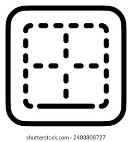 Editable bottom border vector icon. Part of a big icon set family. Perfect for web and app interfaces, presentations, infographics, etc