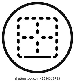Editable bottom border vector icon. Part of a big icon set family. Perfect for web and app interfaces, presentations, infographics, etc