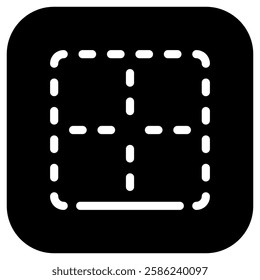 Editable bottom border vector icon. Part of a big icon set family. Perfect for web and app interfaces, presentations, infographics, etc