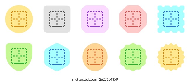 Ícone de vetor de borda inferior editável. Parte de uma grande família de conjuntos de ícones. Perfeito para interfaces web e app, apresentações, infográficos, etc